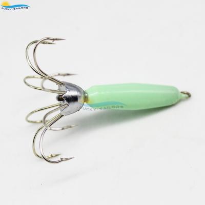 China Saltwater Fishing 2019 New Length Noctilucent Squid Cuttlefish Sheath Lure Hook Bait Hook for sale