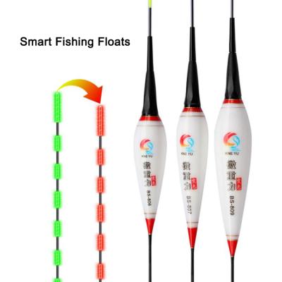 China Fishing Float LED Smart Fishing Float Automatic Color Change When Fish Bite Float Luminous Smart Fishing for sale