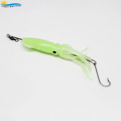 China Plastic Squid Lures Squid Fishing Lure Soft Squid Saltwater Manufacturer Fresh Soft Plastic Lures for sale