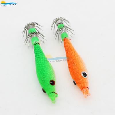 China Saltwater Fishing Sailor Jig Hook Fishing Squid Cuttlefish Cuttlefish Sleeve Luminous Soft Rig for sale