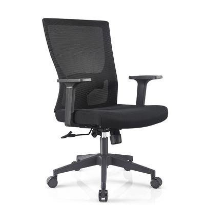 China Adjustable (height) SAGLELY Office Furniture Mid Back Swivel Staff Office Chairs(new) Mesh Conference Room Chair for sale