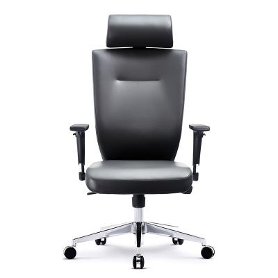 China Adjustable (height) Adjustable Height High Back Ergonomic Faux Leather Swivel Office Chair for sale