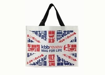 China Large Laminated Custom Non Woven Tote Bags Recycle For Shopping / Travel for sale