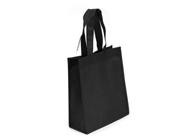 China Black Ultra Lightweight Non Woven Shopping Bag , Grocery Tote Bags Custom Design for sale