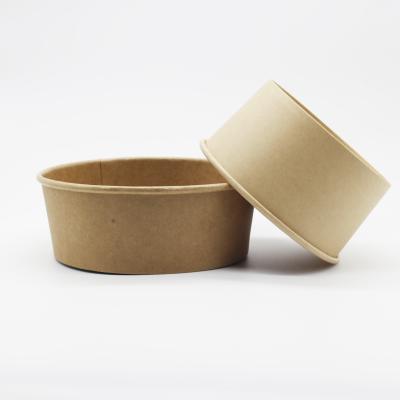 China Biodegradable hot production with different size paperboard cups salad bowl from 500ml -1300ml for sale