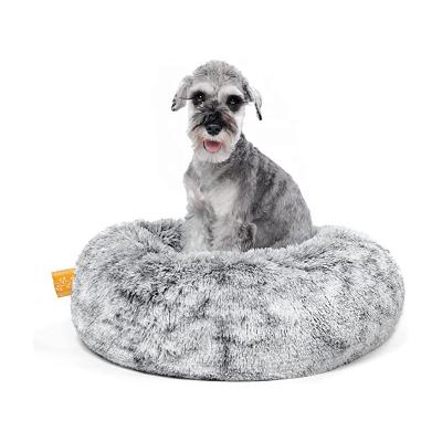 China 2021 Factory Pet Products Cat Dog Supplies Cute Donut Breathable Pet Bed for sale