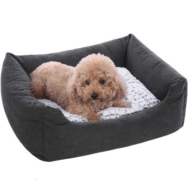 China Hot Selling Eco Friendly Cheap Dogs Breathable Large Bed Soothing Luxury Pet Beds Dog Bed Sofa for sale