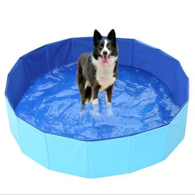 China Portable Foldable PVC Pet Swimming Pool Dogs Cats Bathing Pool for sale