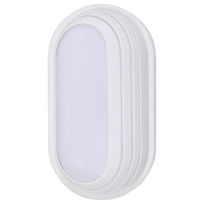 China AC85-265V Modern 18W Led Oval Bulkhead Light Round Dampproof Wall Lamp for sale