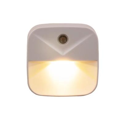 China Modern Mini Portable LED Induction Sensor Night Light Wall Plug In Energy Saving Lamp Warm White For Kid's Bedroom Kitchen for sale