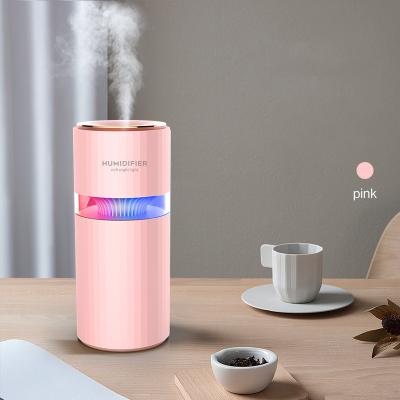 China New Hanging Portable Car Oils Diffuser Bottle 7 Color Led USB Light Electric Air Humidifier Essential Oil Cooler Diffusers for sale