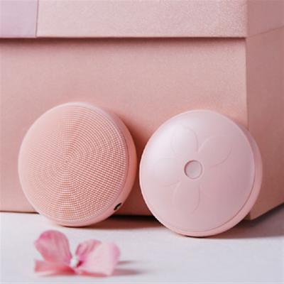 China MINI Portable USB Charging Food Grade Face Deep Cleansing Facial Cleansing Brush Waterproof Silicone Around Deep Cleansing Pink 7500r/min 73*9mm for sale