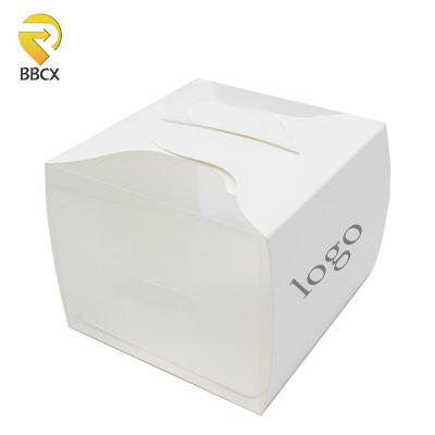 China Recyclable Custom Logo Cake Paper Packaging Window Underwear Recycled Packing Drawer Packing Box Bakery Box for sale