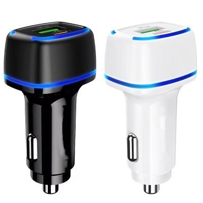 China C 2 Left White Cable Palladium 2PORT 36w Alibaba Guangdong Power Technology Fast Charging Car Fast Charger For iPhone Car Charger for sale