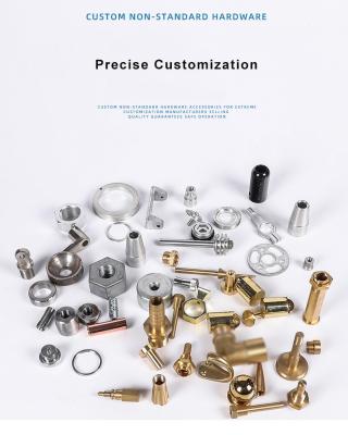 China Mini Precision Brass Aluminum Stainless Steel Parts Service Custom CNC Turning Machinery Machining for sale