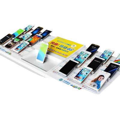 China Multi Phones Show Mobile Display Showcase Counter With Cell Phone Paddle for sale