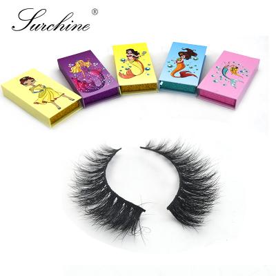 China Durable Logo Making Vendor Mink Lashes With Hand Made Wrapping Band Full Lashes Cruelty Free Vegan Lashes for sale