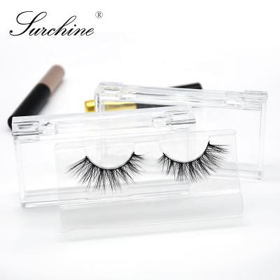 China Surchine 3D Mink Eyelashes Handmade Eyelashes Dramatic Long Lasting Makeup Eyelash Thick Seller for sale