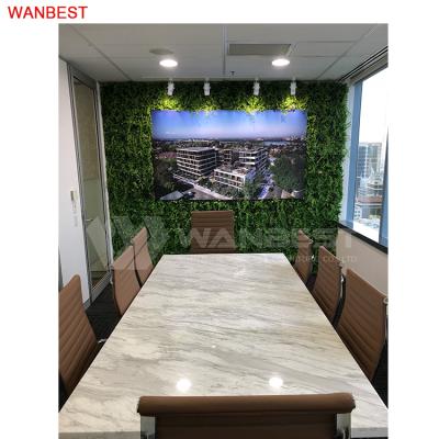 China Modern White Pattern Adjustable Shape (Height) Rectangular Meeting Room Meeting Conference Table Artificial Stone Design for sale