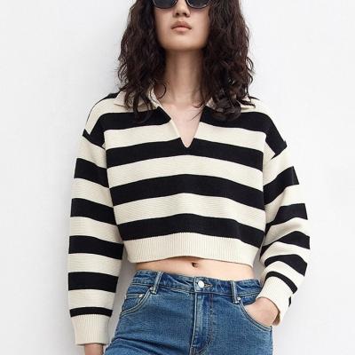 China 2021 Fashion Anti-Wrinkle Hot Sale Discount Crochet Women Tops Chunky Knit Sweater Private Label Sweaters Pullover For Female for sale