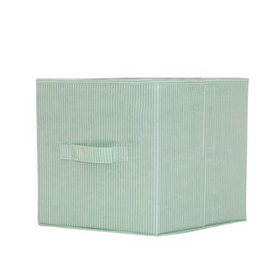 China Viable Folding Nonwoven Fabric Cube Basket Bin Organizer Containers Drawers Storage Box for sale