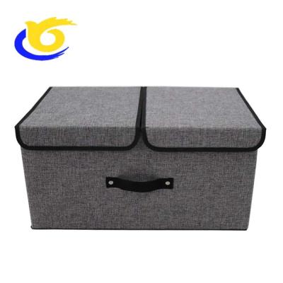 China Sustainable Collapsible Cardboard Storage Box With Lid for sale