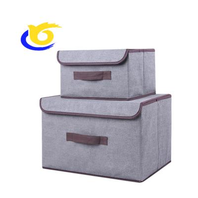 China Viable Collapsible Fabric Storage Box Trash Cans for sale