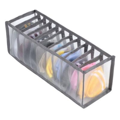 China Viable Underwear Storage Box with Compartments Jars Bra Briefs Organizer Drawers Divider Socks Storage Box for sale