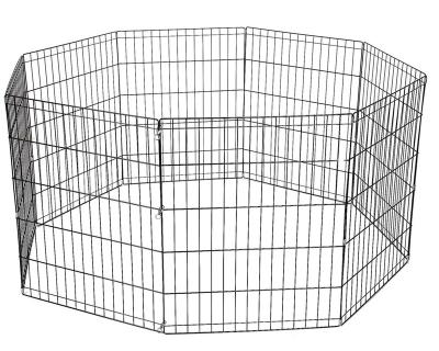 China Breathable 24 Inch 8 Panel Dog Pen Puppy Playpen Foldable Rabbit Run Cat Duck Cage Fence Indoor /Outdoor 61cm*61cm for sale