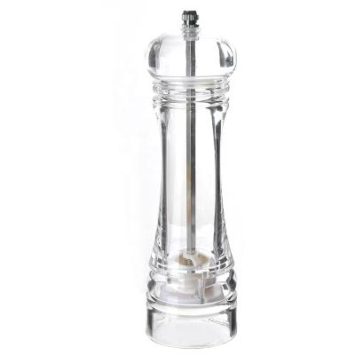 China Sustainable Acrylic Transparent Ceramic Spice Grinder for sale