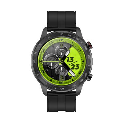 China Round Touch Screen Creatway 2021 Full Sport MET Smart Watch IP68 Waterproof Support Exercise Silicon Breathing Strap for sale