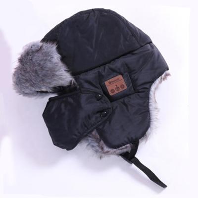 China Creatway Trooper Hat Winter Washable Music Hat Wireless Phone Call Support Hands Headphone Music Earflap Free Fur for sale