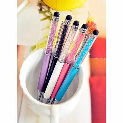 China Cell Phone Creatway Elegance Stylus Crystal Pen with Capacitive Ballpoint Pen Compatible with All Touch Screen Smartphone and Tablet for sale