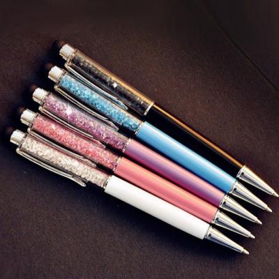 China Mobile Phone Creatway 2 in 1 Slim Diamond Crystal Stylus Touch Screen Pen Stylus for iPhone Tablet for sale