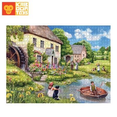 China Cartoon Toy OEM Premium Custom Puzzle 1000 Pieces Pre School Puzzle for sale