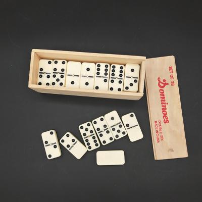 China Custom Game Piece Logo Colored Mexican Double Nine Train Dominoes Game Set for sale