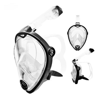 China Men Women Teen Girl Full Face Snorkel Mask Snorkeling Mask 180 Degree View Professional Swim Snorkeling for sale