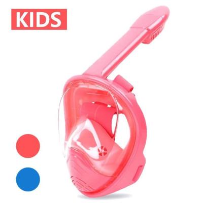 China Full Face Snorkeling Mask Kids Teenagers Women Men Face Snorkeling All-in-One 180 Degree Panoramic View Full Face Anti Leak Mask for sale