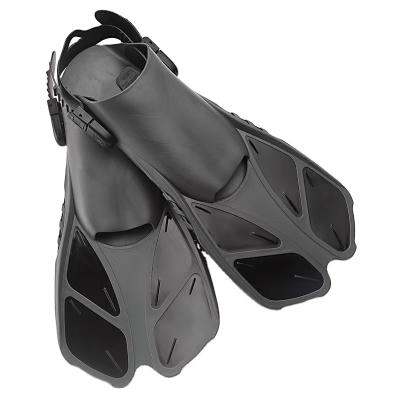 China Comfortable Adjustable Open Heel Loop Snorkeling Diving Fins Swim Fins Short Swim Fin for sale