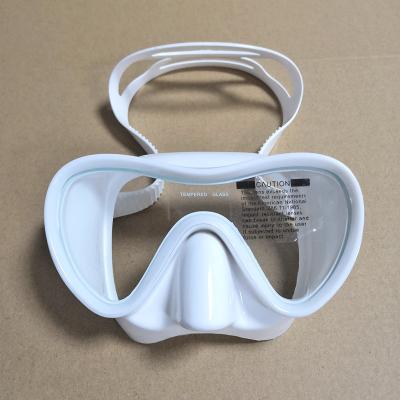 China Black Professional Adult Silicone Tempered Glass Teenage Men Women Single Lens Diving Mask for sale