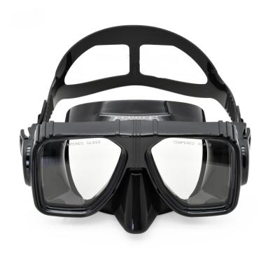 China Professional Ultra Clear Tempered Glass Scuba Diving Mask Snorkel Mask Teenage EXP Vision Snorkeling Goggles Men Women for sale