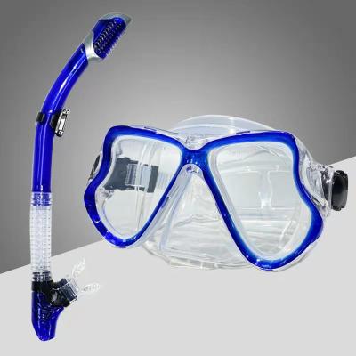 China Tempered glass lens; Adjustable Buckle And Soft Outdoor Wide Diving Goggles Diving Goggles Scuba Diving Equipment Snorkeling Set Silicone Head Strap Water Sports Scuba Diving Equipment for sale