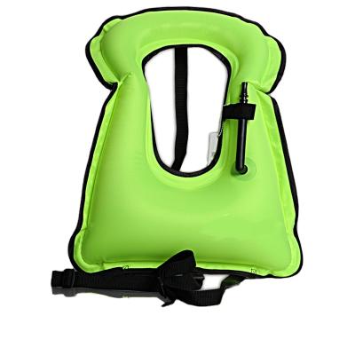 China Portable Safety Vest Safety Unisex Vest Freediving Vest Lifesaving Snorkel Inflatable Swimming Vest for sale