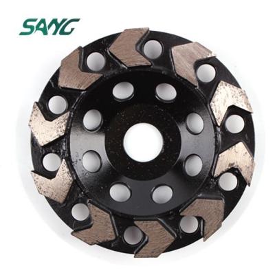 China Granite V Segmented Diamond Cup Wheel For Granite for sale