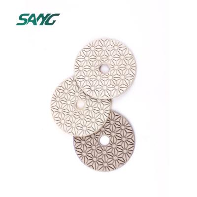 China Stone Diamond 3step Dry And Wet Grinding Buff Or Polishing Concrete Pad For Stone Floor Terrazzo Concrete for sale