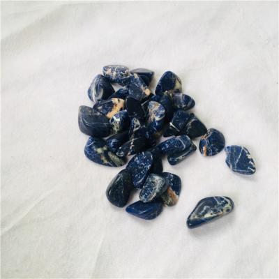 China China Natural Crystal Therapy Tumbled Stones Sodalite Blue Macadam for sale