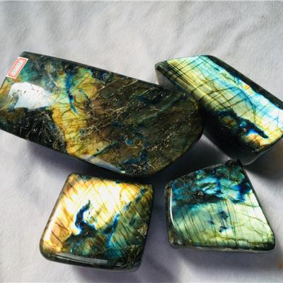 China China Natural Rock Stone Moonlight Quartz Labradorite Quartz Holder Crystal Therapy Decoration for sale