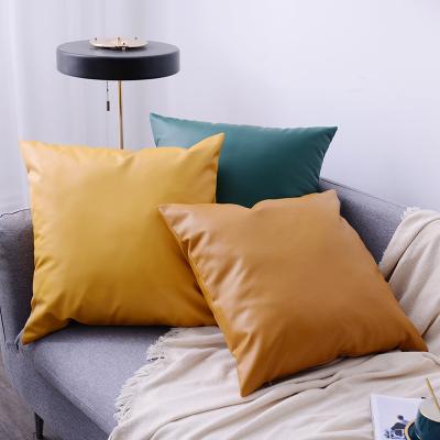 China Anti-bacteria Factory Amazon Modern Minimalist New PU Leather Sofa Pillow Soft Design Sofa Cushion Tile for sale