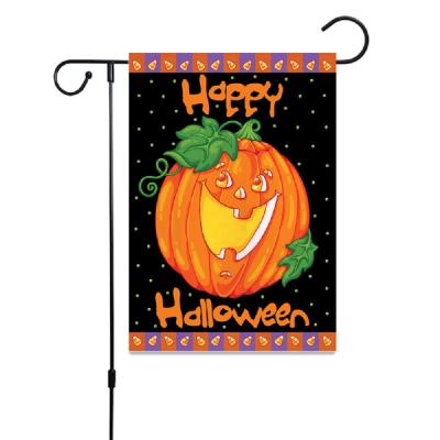 China Promotional Activities Garden Sign Door Living Room Decoration Family Festival Ghost Thanksgiving Halloween Flags for sale