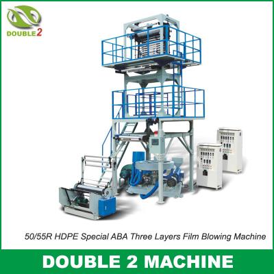 China 50/55R HDPE Special ABA Three Layers Film Blowing Machine for sale